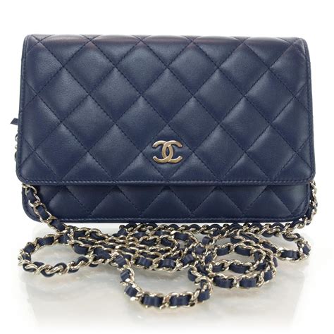 chanel woc navy blue|chanel woc wallet.